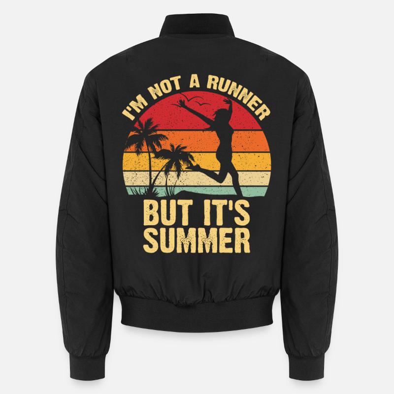 Not a Runner But It's Summer Unisex Bomber Jacket