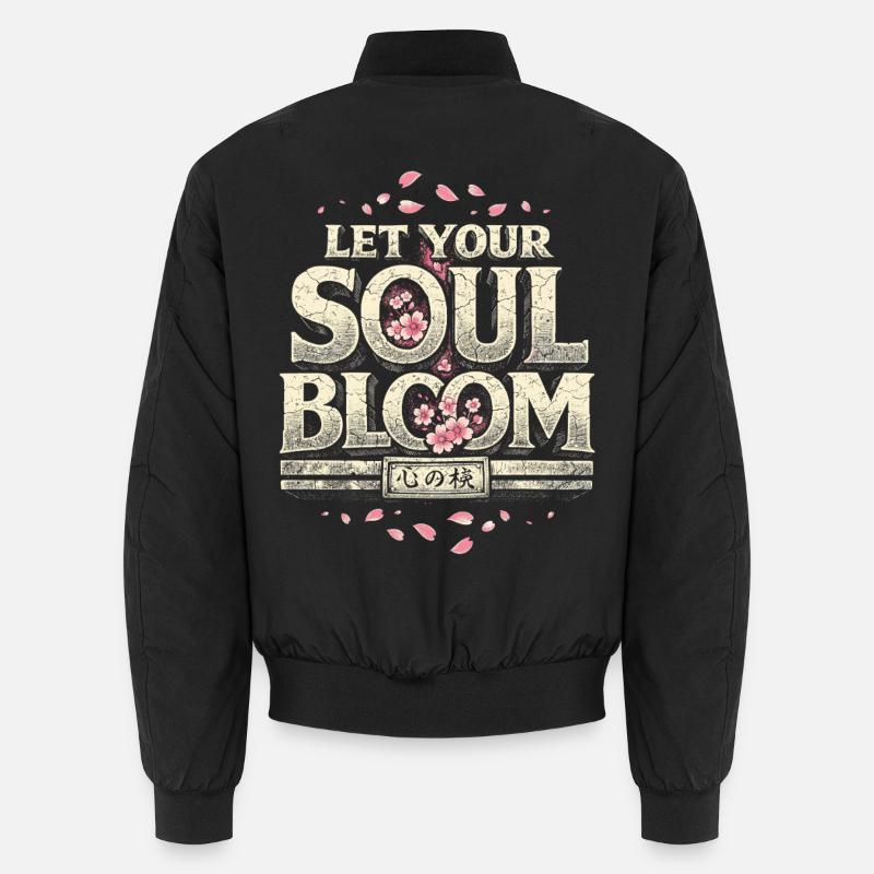 Fleurs de cerisier Sakura Fleurs de cerisier Votre floraison d’âme Bomber unisexe