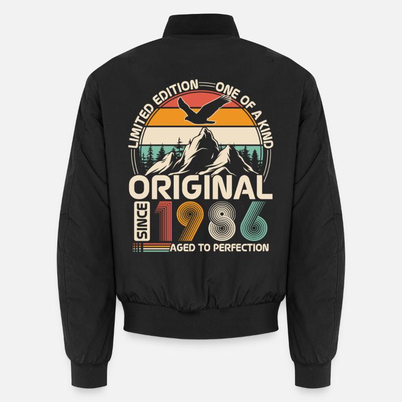 1986 Original Vintage Geburtstag Geschenk Unisex Bomberjacke