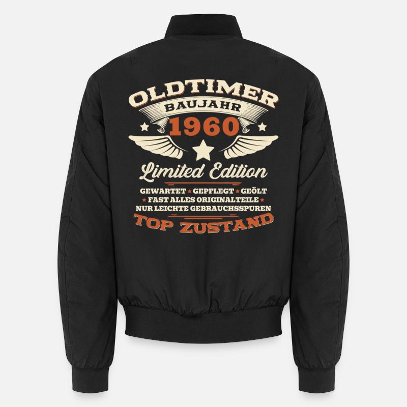 66. Geburtstag Geschenk Mann Oldtimer 1960 Legende Unisex Bomberjacke