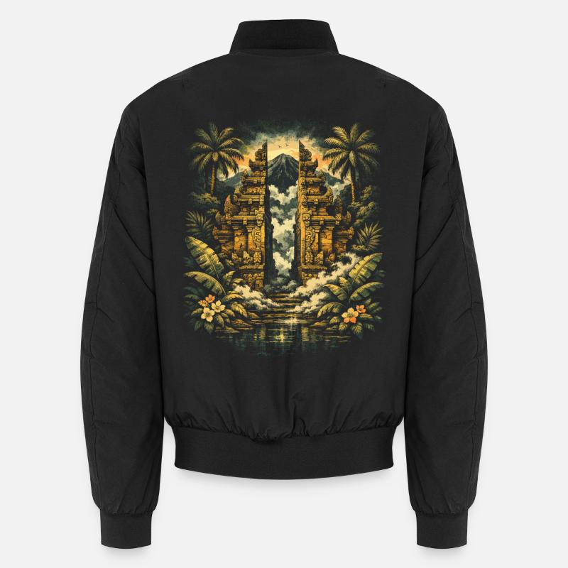 Bali Reise - Unisex Bomberjacke - Schwarz