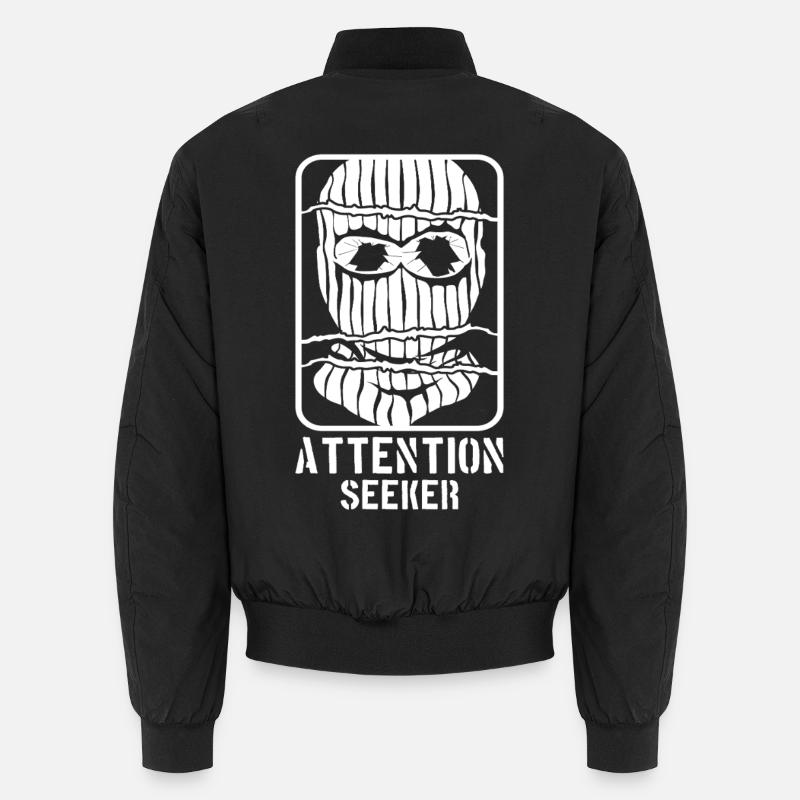 Masque de chercheur d’attention style rebelle Bomber unisexe