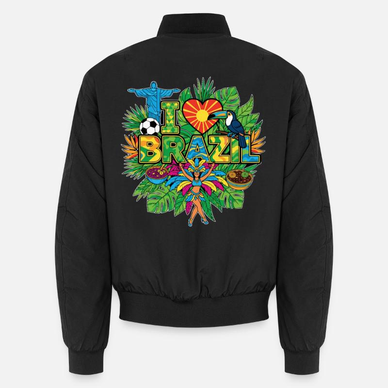 J’adore les vacances au Brésil Bomber unisexe