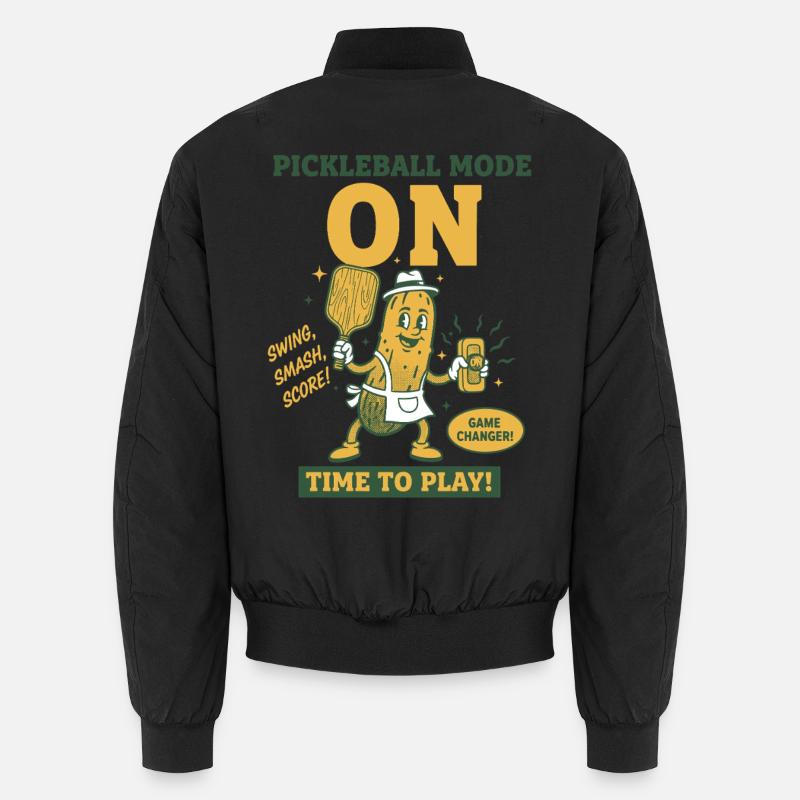 Pickleball Mode On Funny Pickleball Player Love Unisex Bomber Jacket