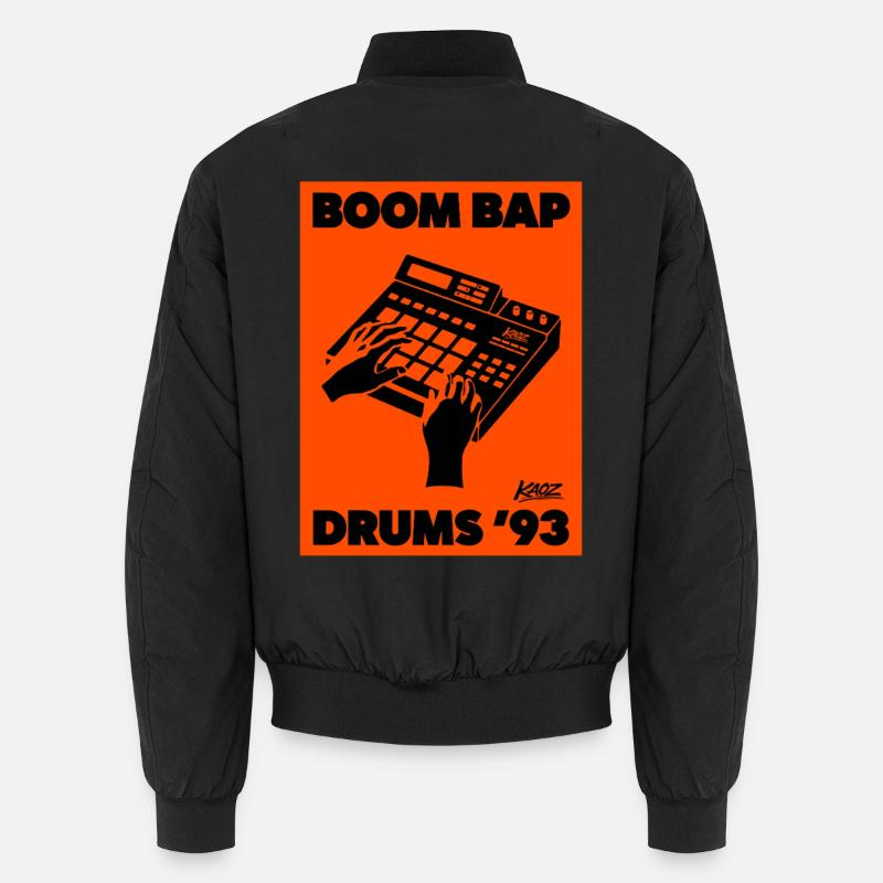 Boom Bap Drums '93 Retro - Unisex Bomber Jacket - black