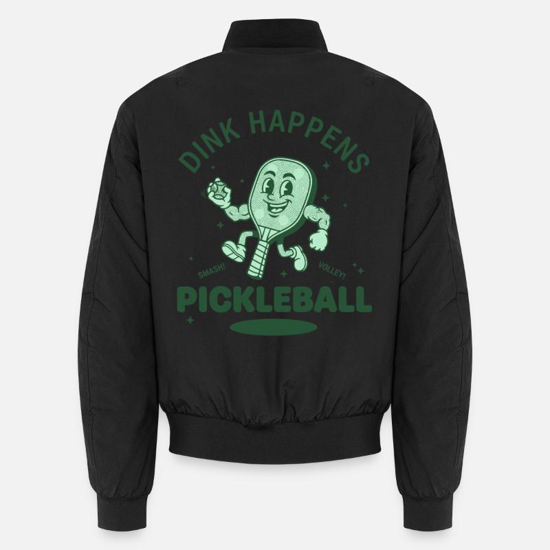 Pickleball funny player pickle ball lovers play Unisex Bomber Jacket