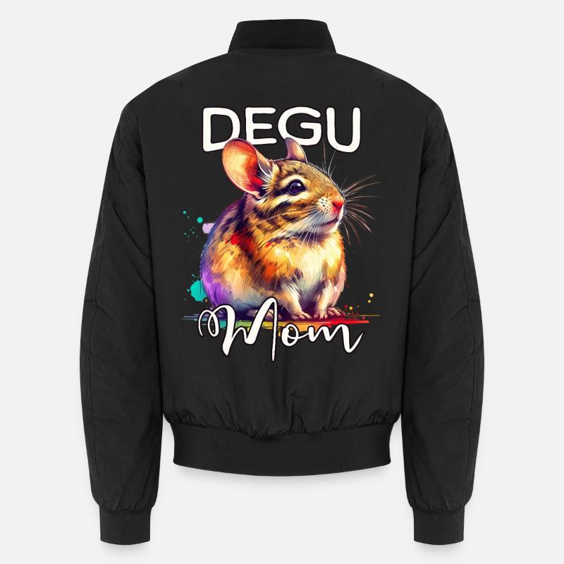 Degu Mama - Unisex Bomber Jacket - black