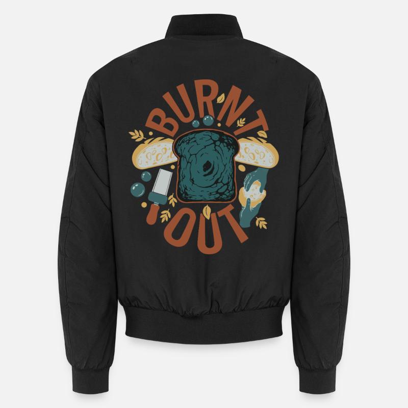 Sauerteigbrot-Backer ausgebrannter Sauerteig - Unisex Bomberjacke - Schwarz