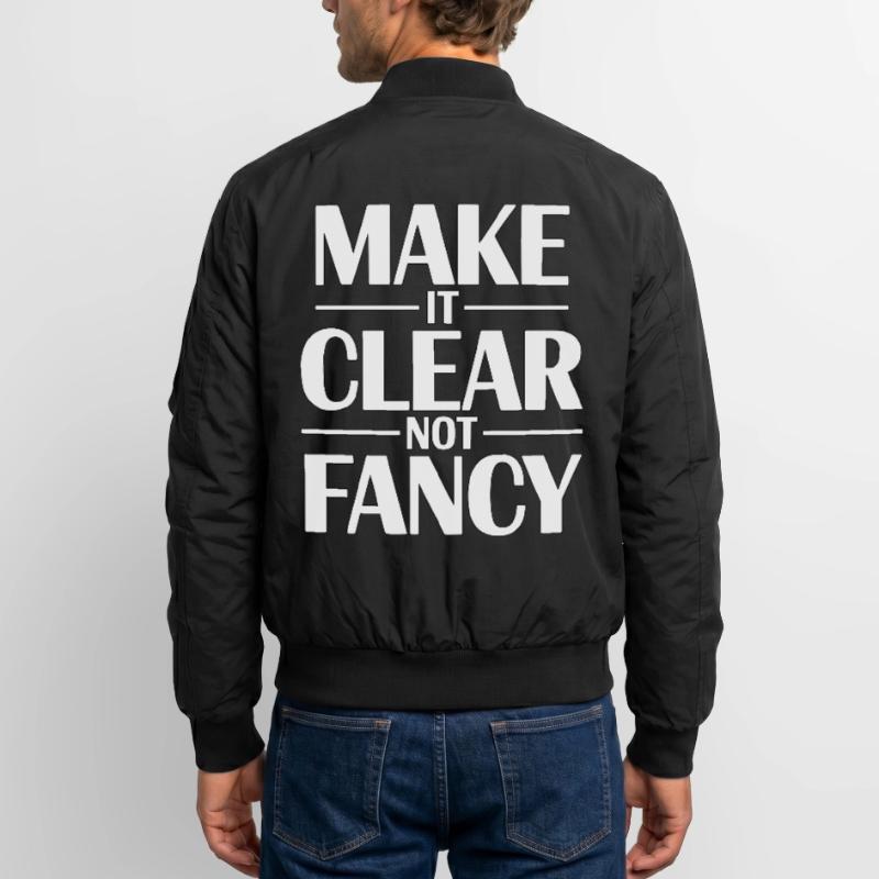 Designer Educator Make It Clear Visual Designer Unisex Bomber Jacket