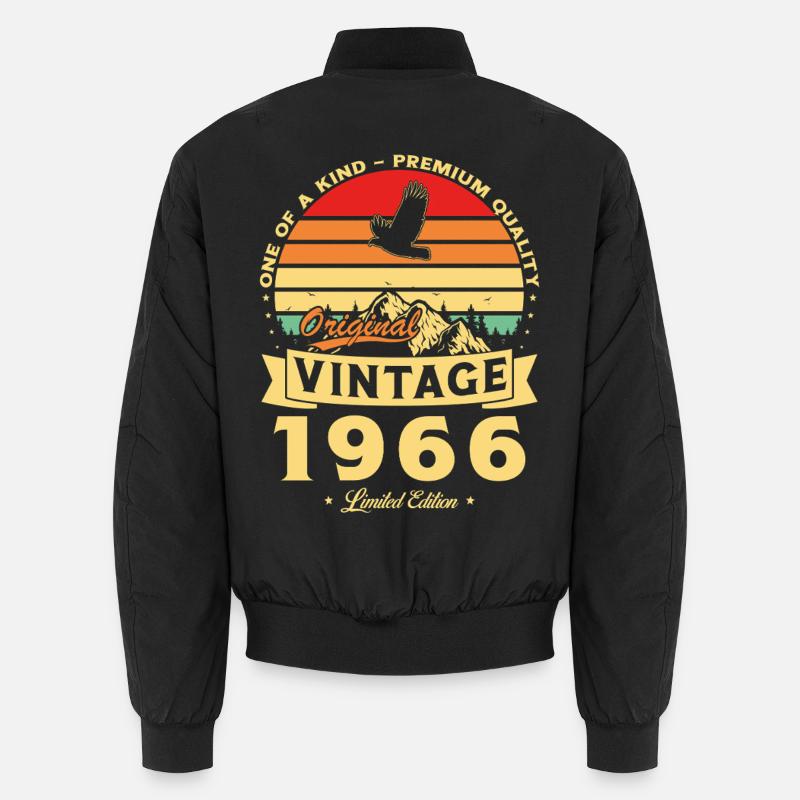 1966 Vintage Retro Birthday Gift Unisex Bomber Jacket