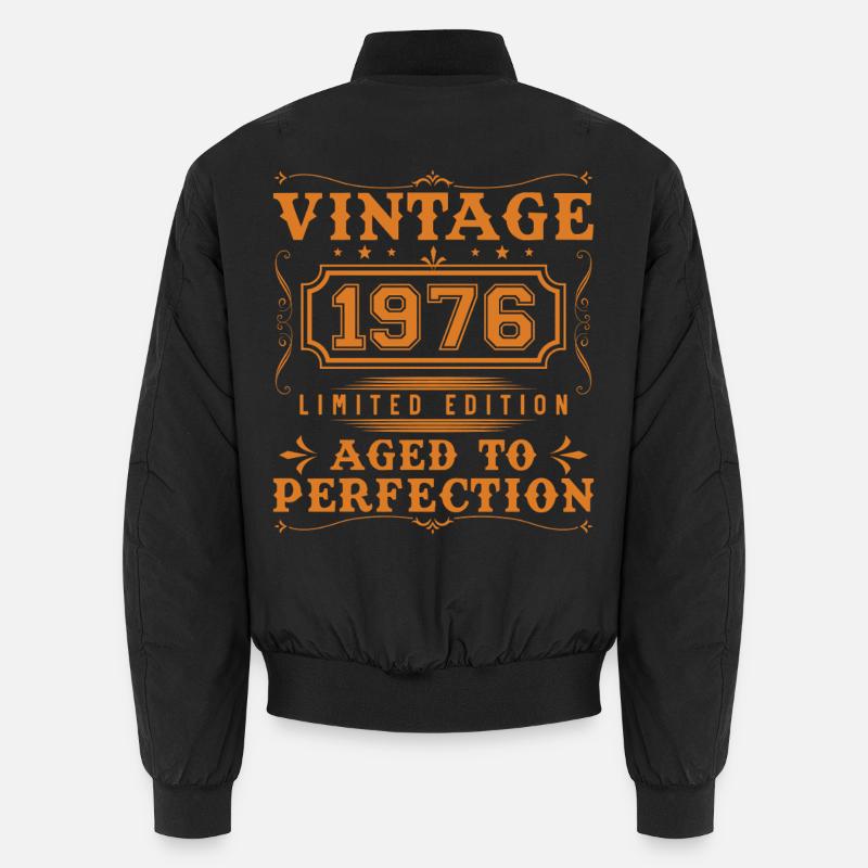 1976 Vintage Retro Geburtstagsgeschenk Unisex Bomberjacke