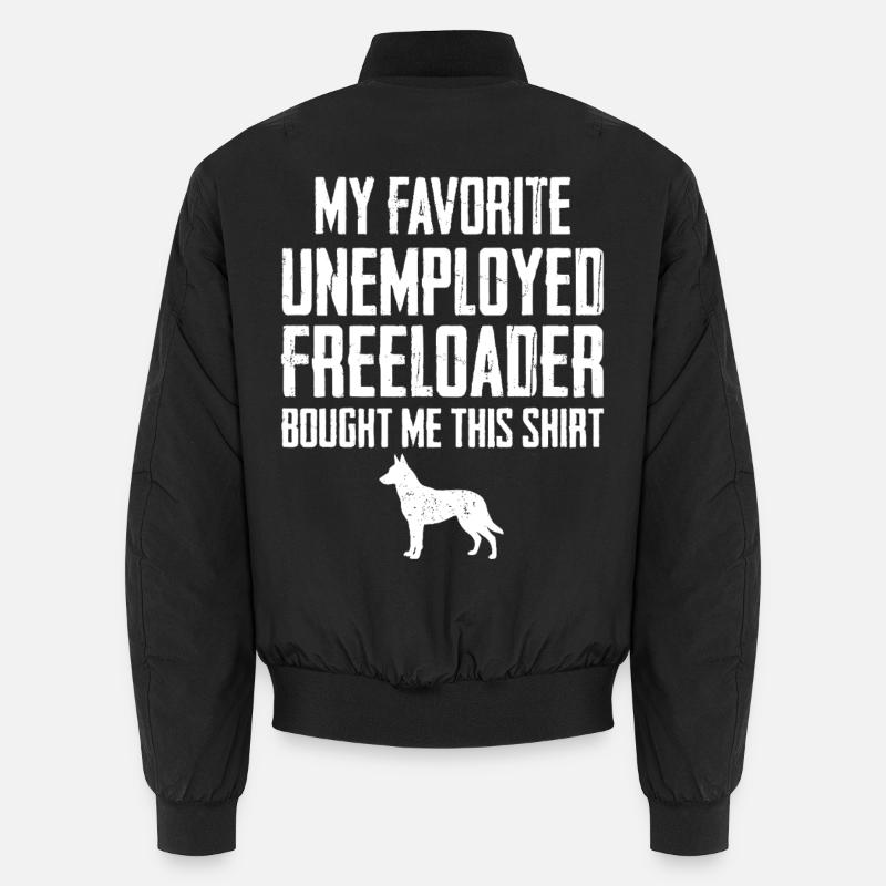 Witziger belgischer Malinois-Schmarotzer Unisex Bomberjacke