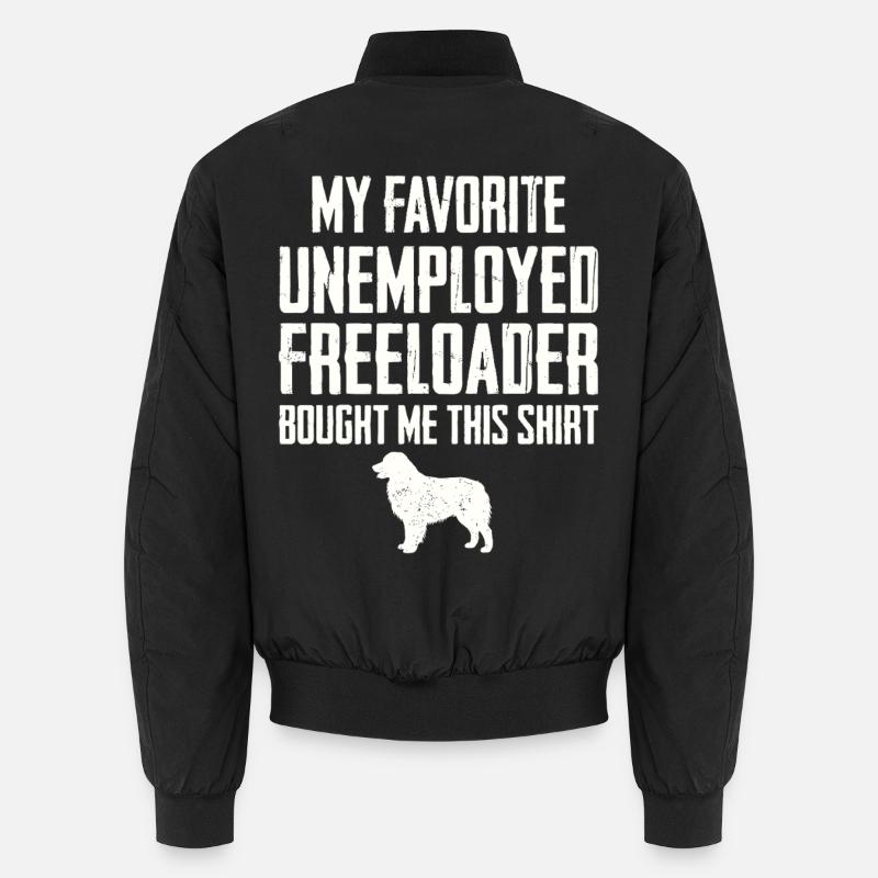 Lustiger Australian Shepherd Schmarotzer - Unisex Bomberjacke - Schwarz