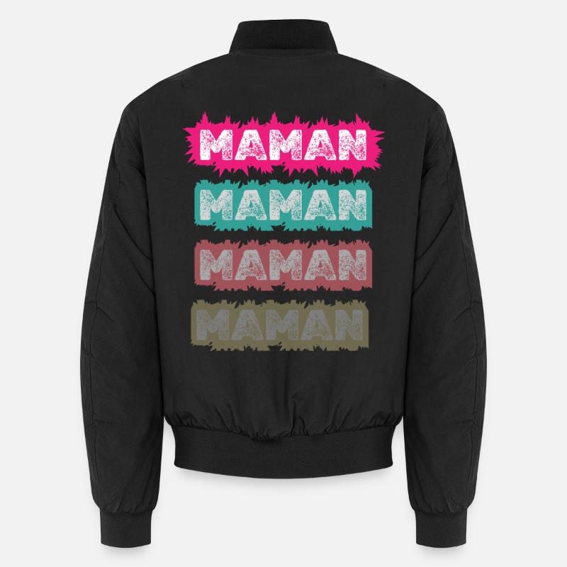 Maman Vintage Coloré – Design Pop Rétro pour Mère Bomber unisexe