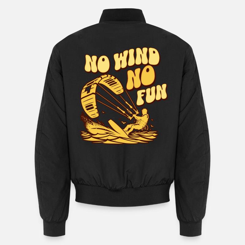 No Wind No Fun Unisex Bomberjacke