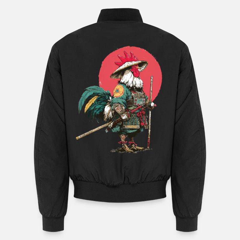 Samouraï Coq en armure Bomber unisexe