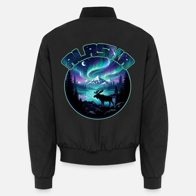 Vacances d’observation de l’Alaska Lights Aurora Borealis Bomber unisexe