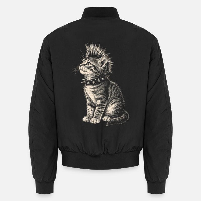 Maillot Punk Cat Mohawk Cats Bomber unisexe