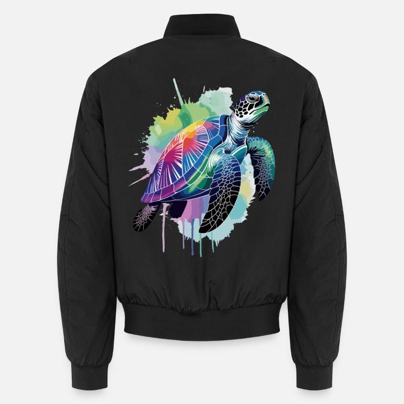 Sea turtle, turtle, water turtle Unisex Bomber Jacket