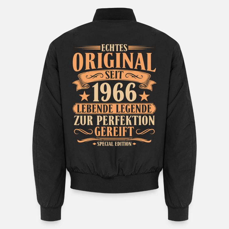 Original seit 1966 – 60. Geburtstag Retro Unisex Bomberjacke
