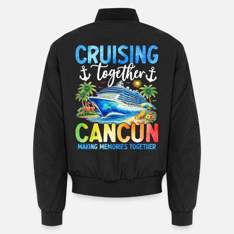 Cruising Together Cancun - Unisex Bomber Jacket - black