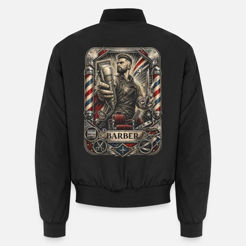 Barber Barbier - Bomber unisexe - noir