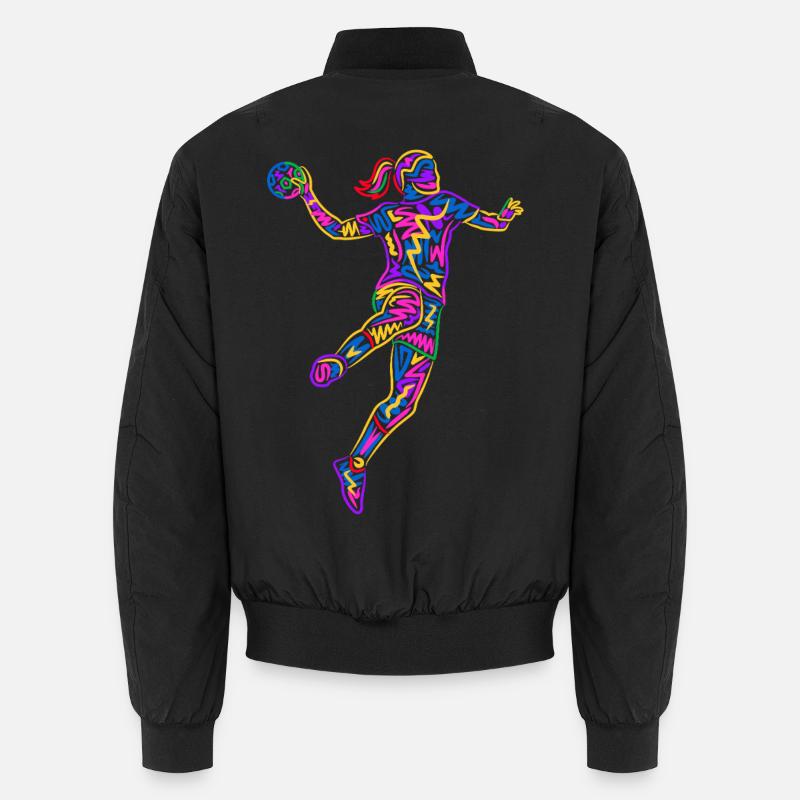 Handball Joueuse de handball Joueuse colorée de handball Bomber unisexe