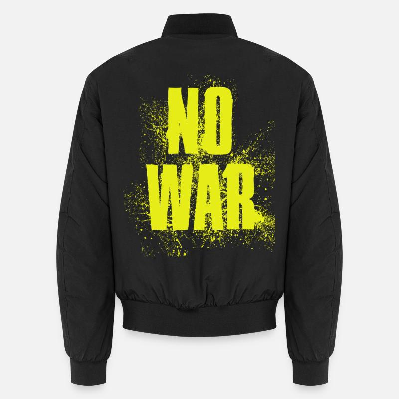 NO WAR – Statement for peace against war Unisex Bomber Jacket