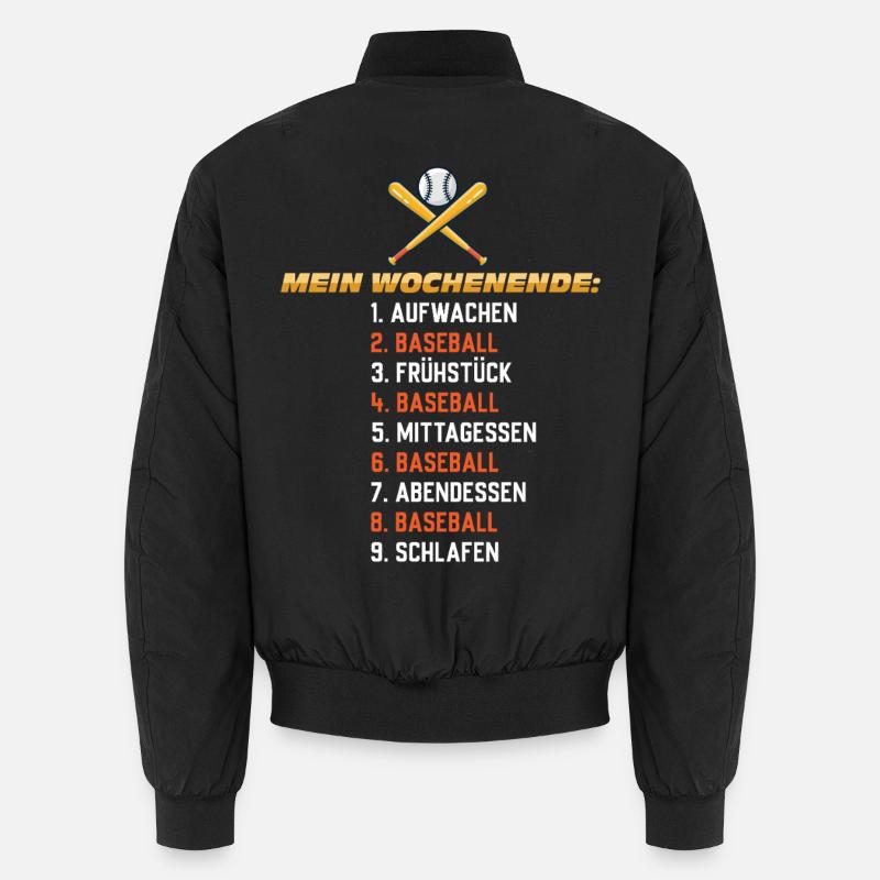 Baseball Wochenende – Mein Plan Unisex Bomberjacke