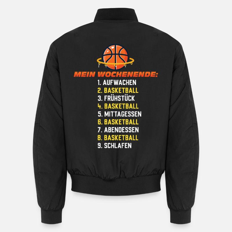 Basketball Weekend – Geschenkidee - Unisex Bomberjacke - Schwarz