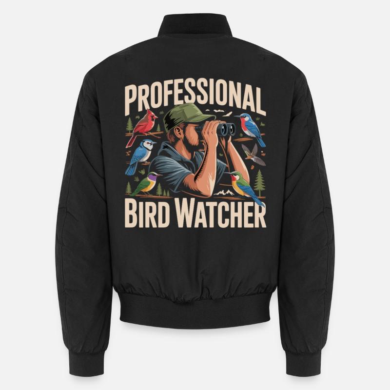 Professional Bird Watcher Vogelbeobachter Unisex Bomberjacke