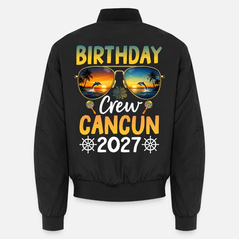 Équipe d’anniversaire Cancún 2027 Bomber unisexe