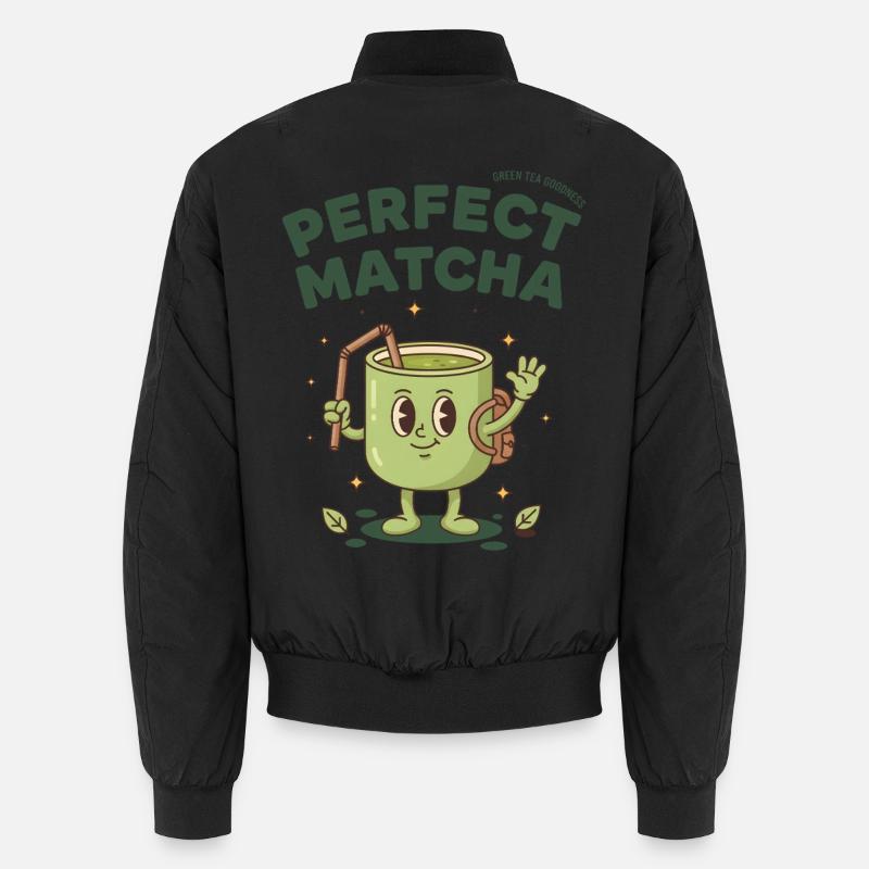 Perfect Matcha Green Tea Goodness Matcha Lover Tea Unisex Bomber Jacket