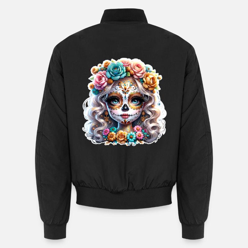 La Catrina - Unisex Bomber Jacket - black
