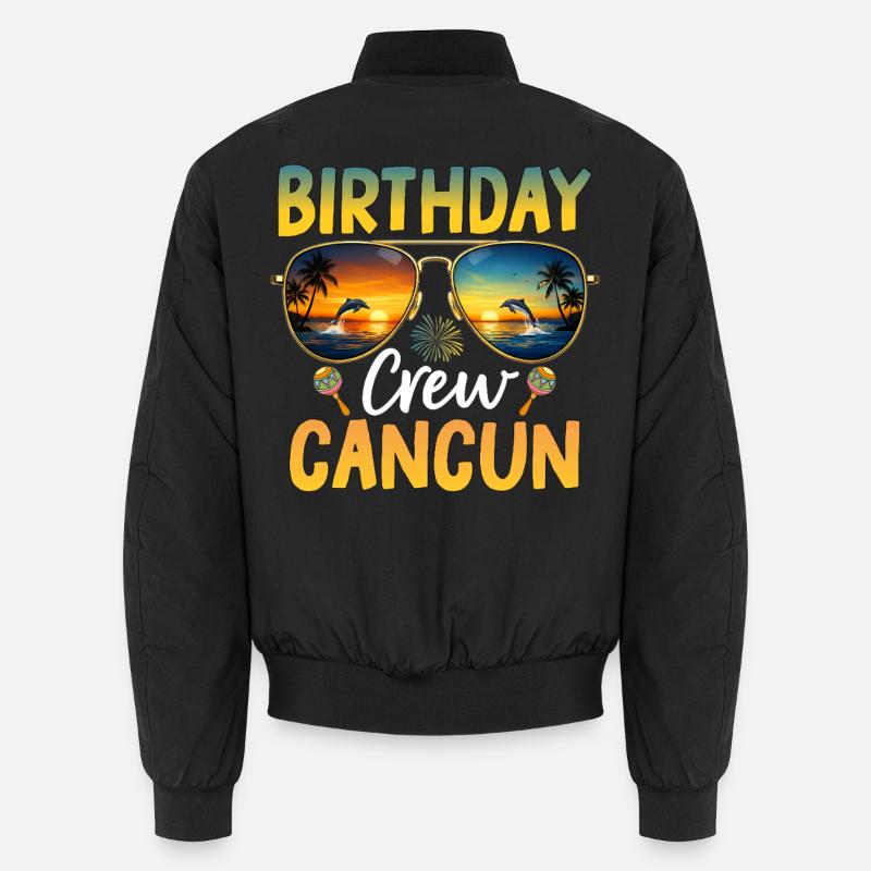Birthday Crew Cancun Unisex Bomber Jacket