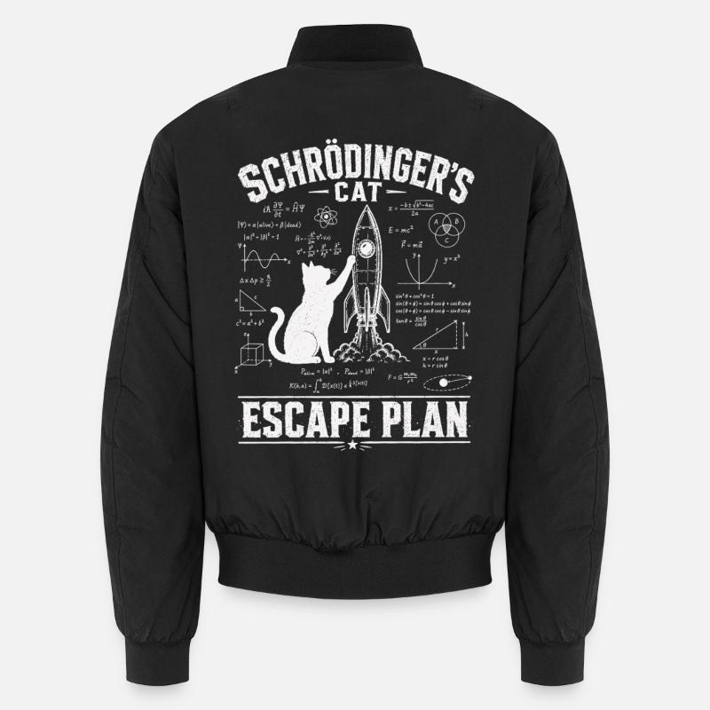 Schrödinger Cat Science Shirt Unisex Bomber Jacket