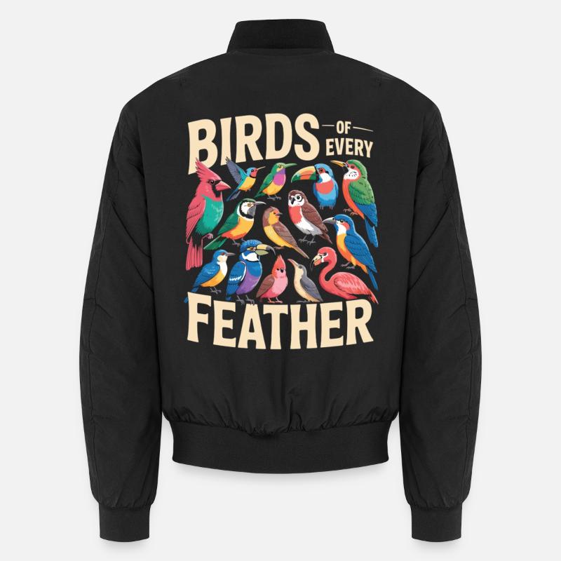 Oiseaux de toutes les plumes Vogel Vielfalt Bomber unisexe