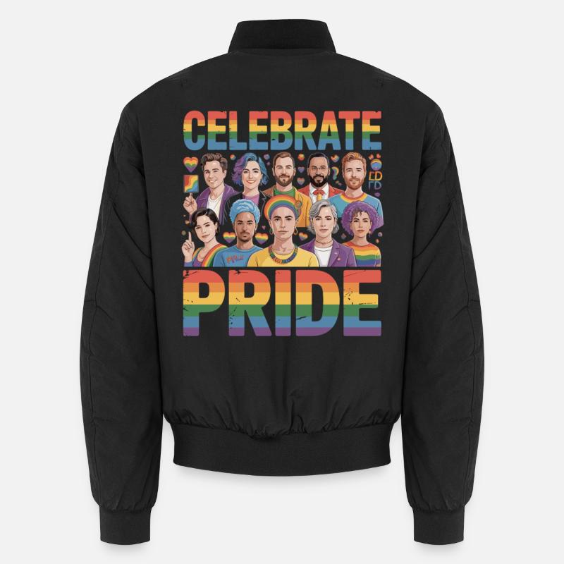 Celebrate Pride LGBT Regenbogen Diversity Unisex Bomberjacke