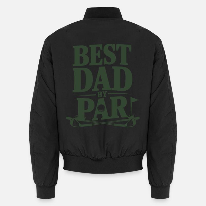 Best Dad by Par Golf Motif Unisex Bomber Jacket