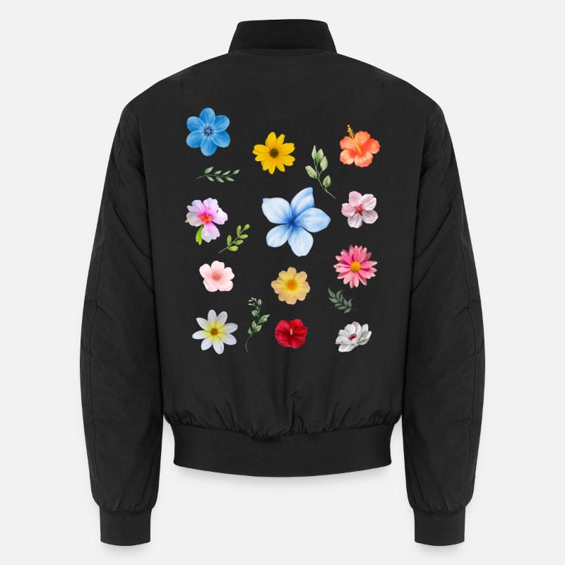 Der Frühling kommt - Unisex Bomberjacke - Schwarz