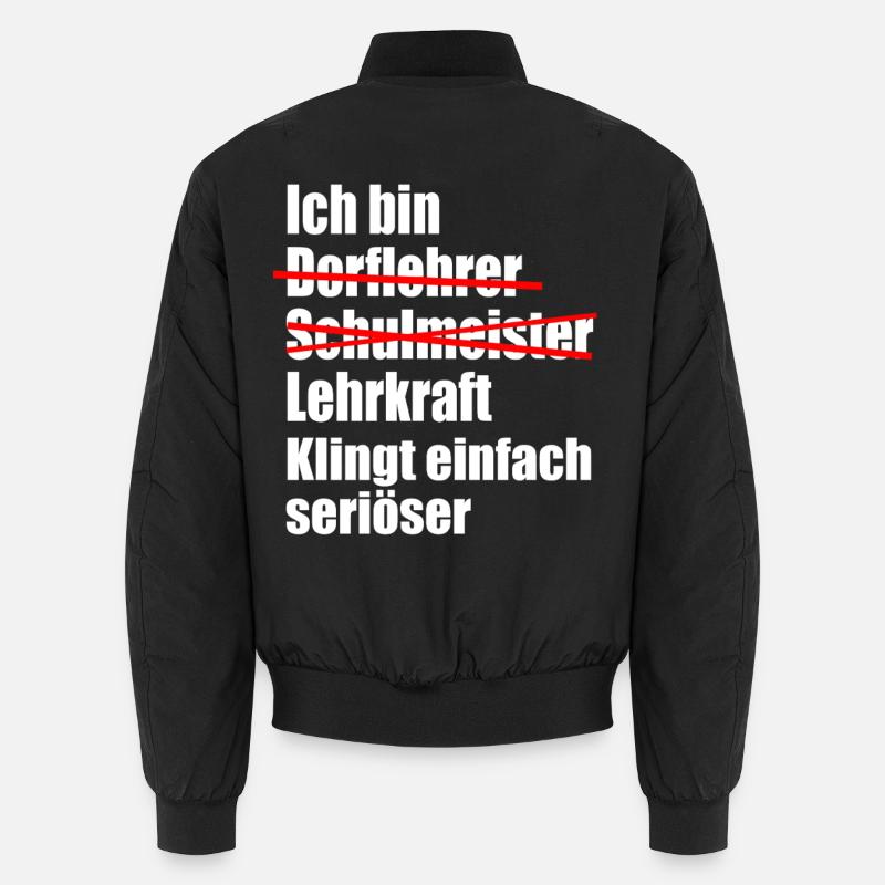 Lehrer Studium Abschluss bestanden - Unisex Bomberjacke - Schwarz