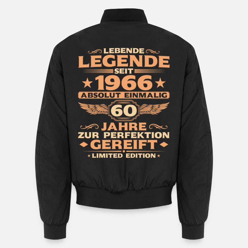Absolut Einmalig 1966 – 60. Geburtstag Retro Unisex Bomberjacke