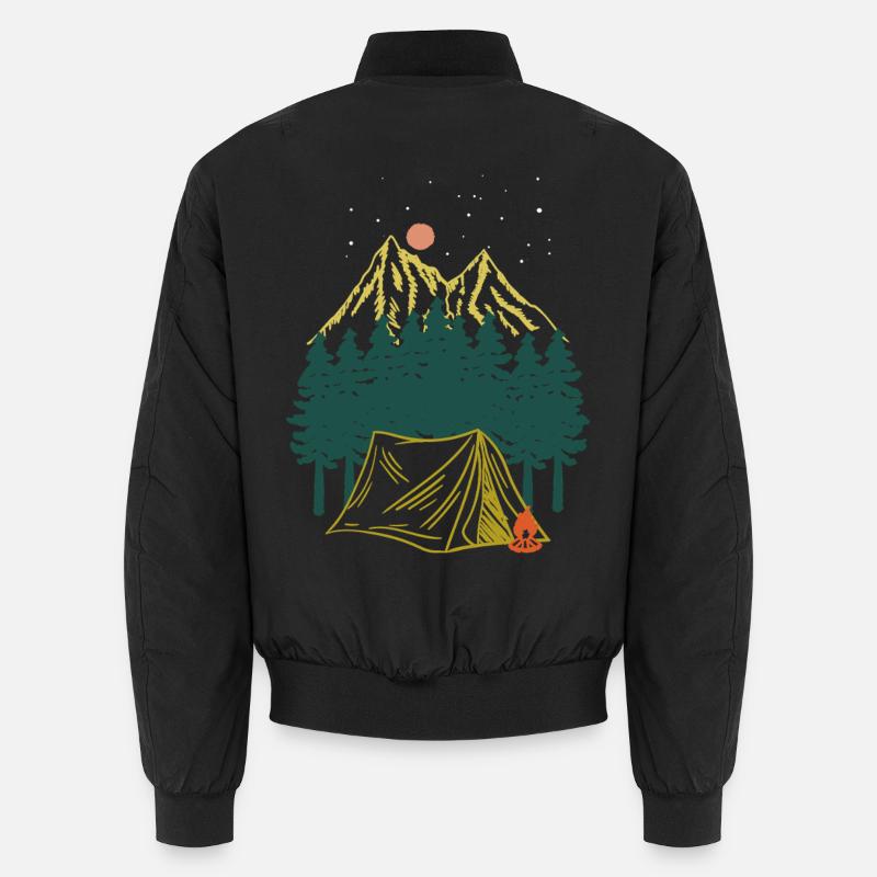 Aventure de camping à la montagne Nuit Étoilée Bomber unisexe