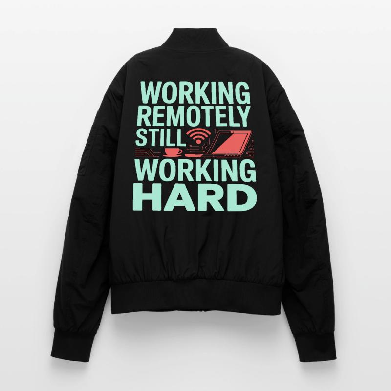 Remote Developer Working Remotely Web Programmer Unisex Bomberjacke