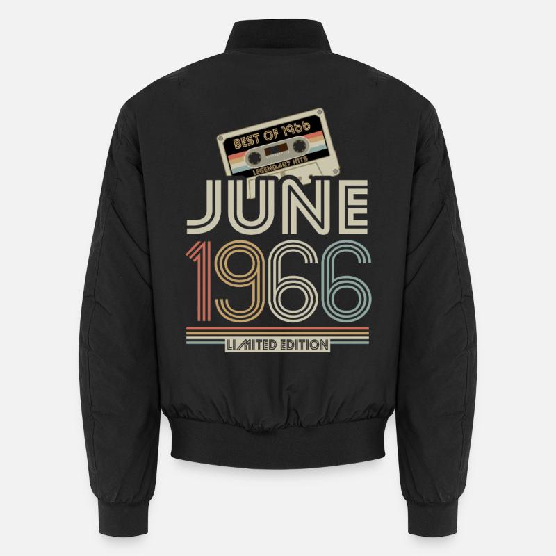 Limited Edition June 1966 Birthday Gift Unisex Bomber Jacket