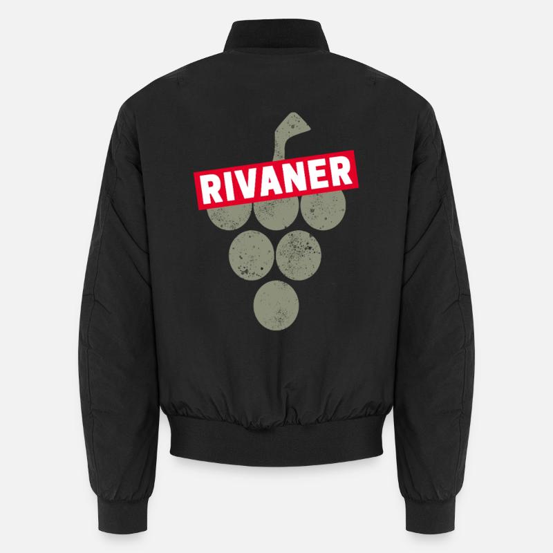 Rivaner Vine Vintage Wine Drinker and Winemaker Design Unisex Bomber Jacket