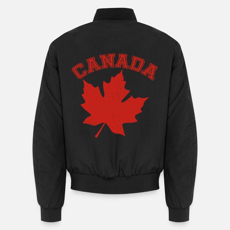 Canada Maple Leaf Proud Canadian Canada Pride Unisex Bomber Jacket