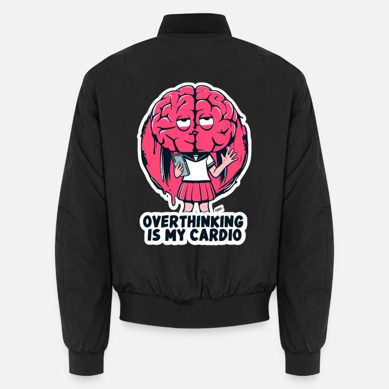 Overthinking Cardio Brain Unisex Bomber Jacket