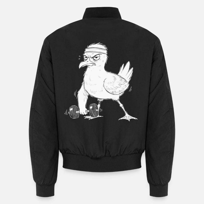 Haltère d’entraînement physique Seagull - Bomber unisexe - noir