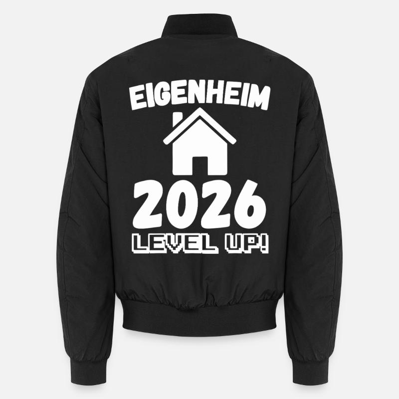 Eigenheim 2026 Level Up - Unisex Bomberjacke - Schwarz